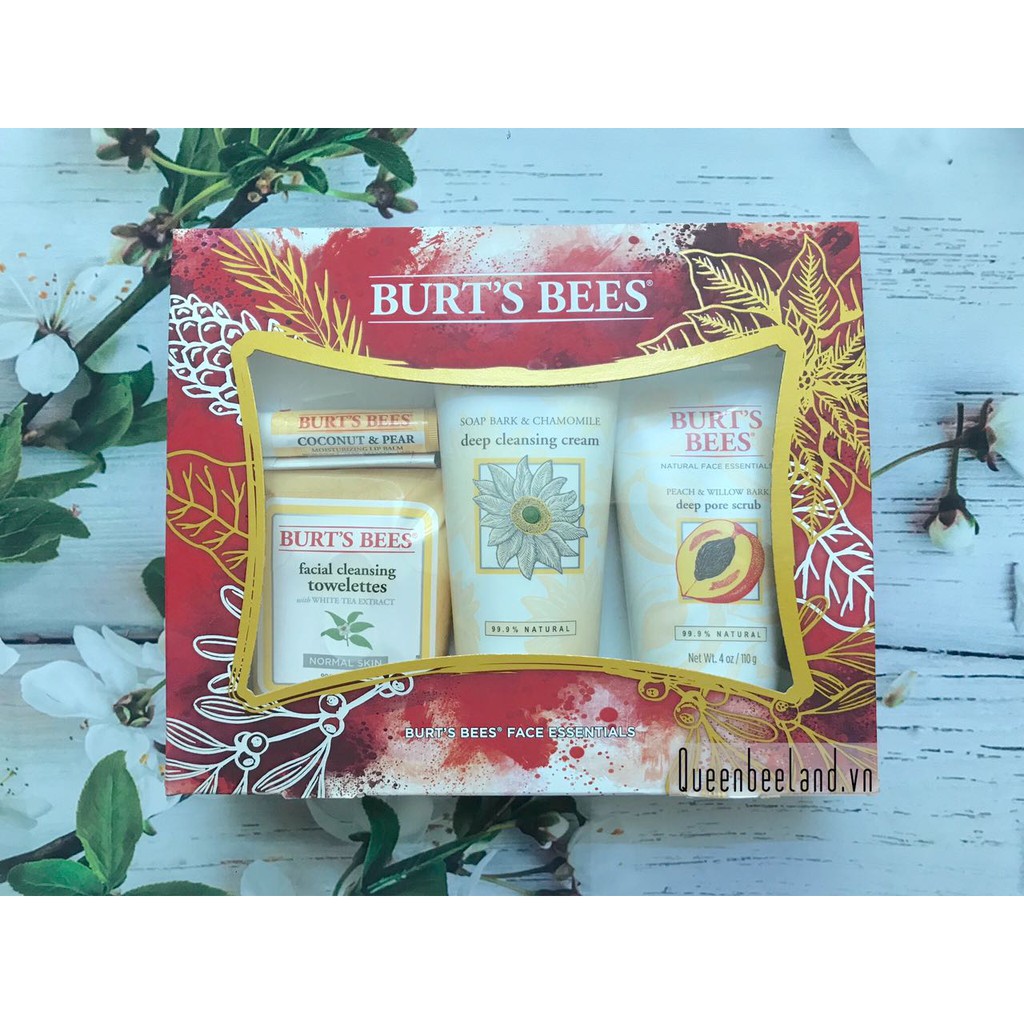 BỘ CHĂM SÓC DA BURT'S BEES FACE ESSENTIALS KIT