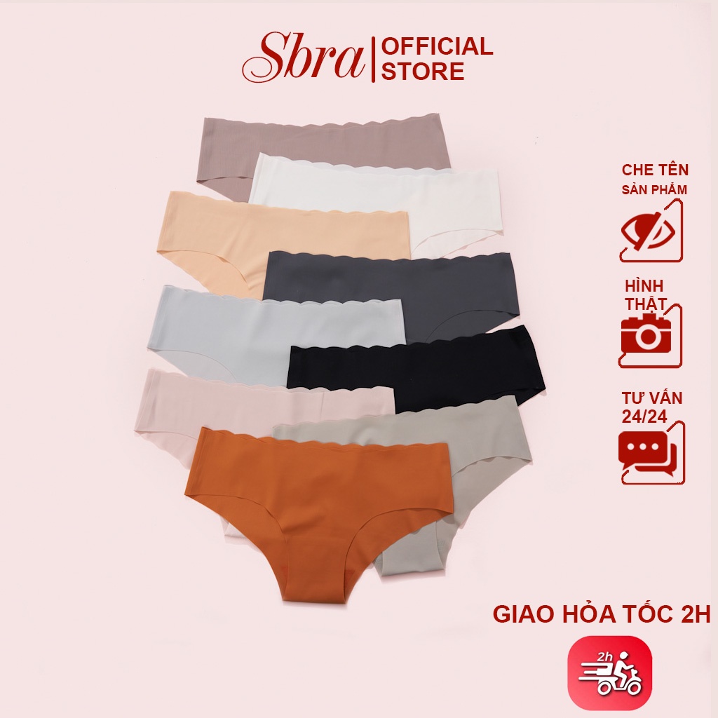 Quần Lót Su Nữ Sbra Cạp Lượn Sóng Không Viền Không Hằn Vết Thoáng Mát Sexy QS22