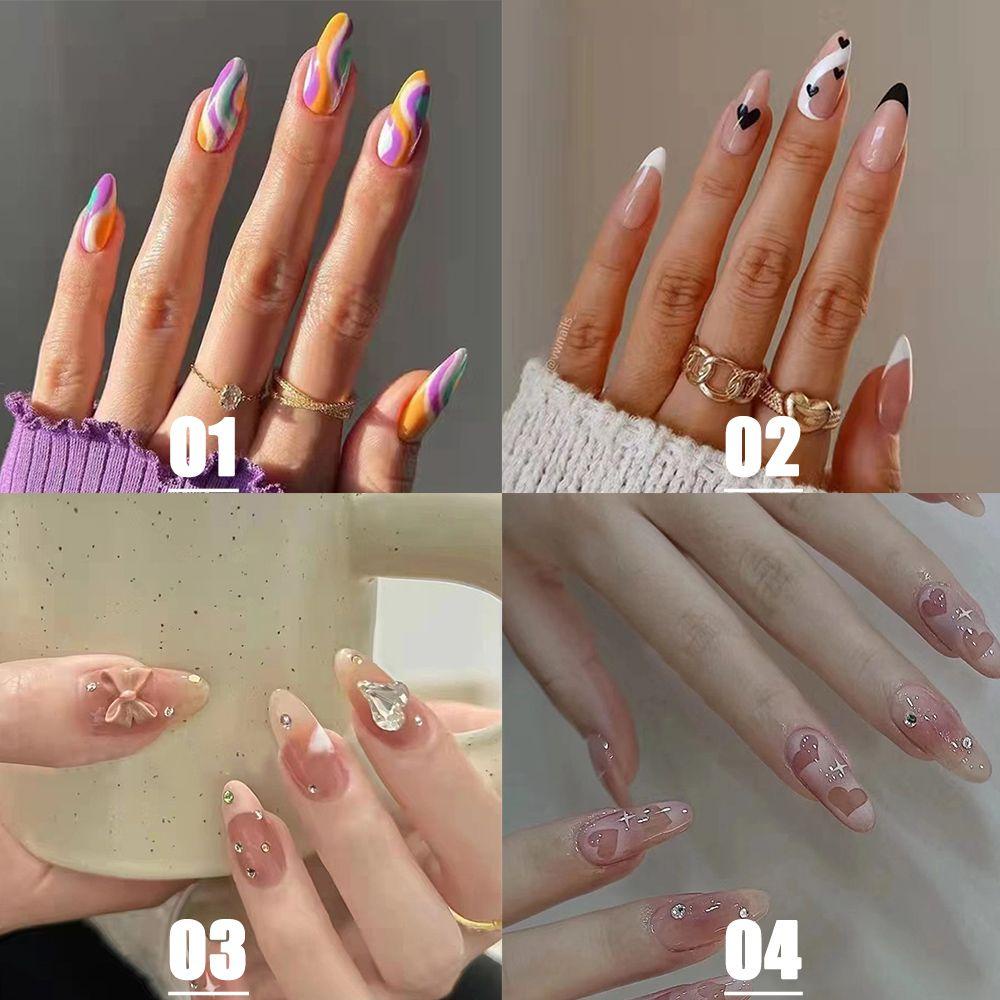 ESPO Hộp 24 Móng Tay Giả Có Thể Tháo Rời Tiện Dụng