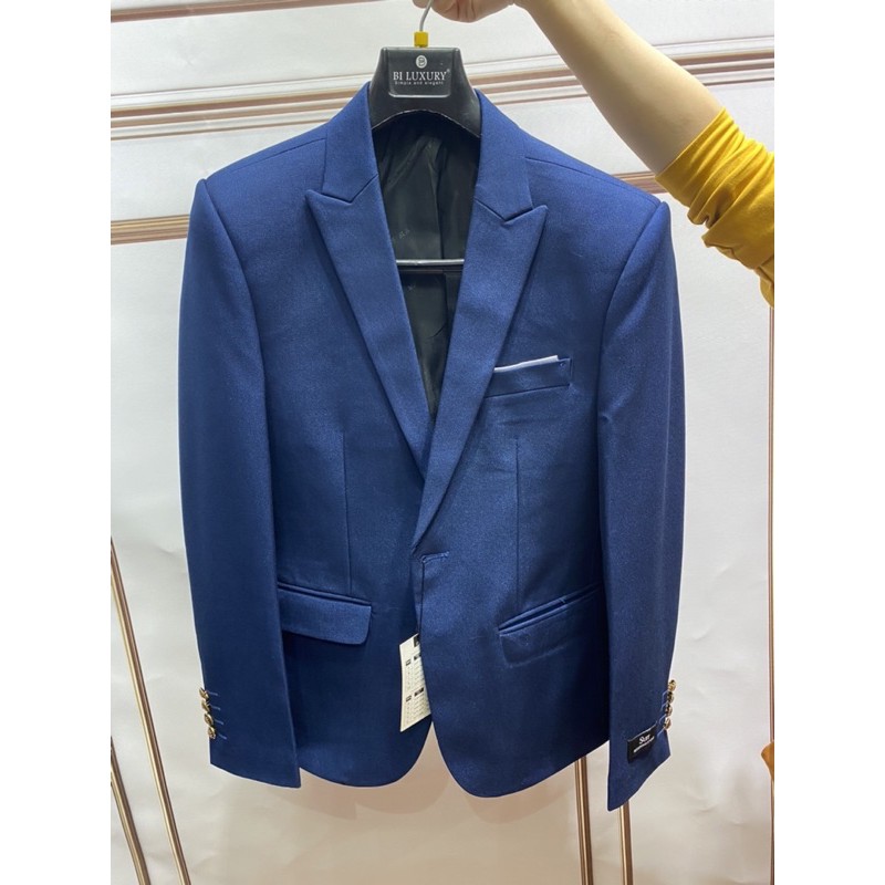 Bộ vest nam,Aó vest nam thời trang ,bộ suit màu xanh navy cao cấp lịch lãm cho phái mạnh, com lê blaze