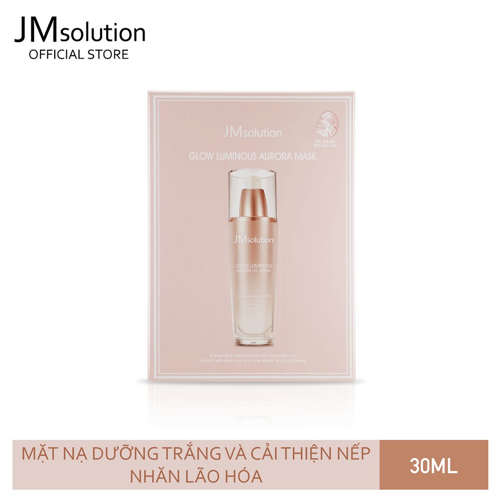 Mặt Nạ Dưỡng Trắng và Cải Thiện Nếp Nhăn Jmsolution Glow Luminous Aurora Mask 30ml