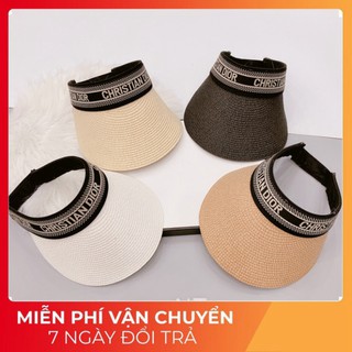 Mũ Nửa Đầu DIOR ❤️Freeship❤️ Mũ Đi Biển Nửa Đầu Dior, Thiết Kế Thời Trang, Màu Sắc Trẻ Trung, Chất Liệu Nan Cao Cấp