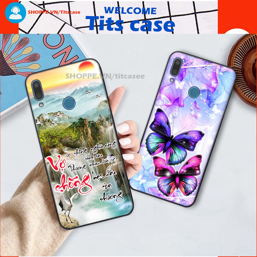 Ốp lưng  Huawei Y9 2019 in hình thiên nga,hoa may mắn, đặc sắc ĐỘC - LẠ - BỀN