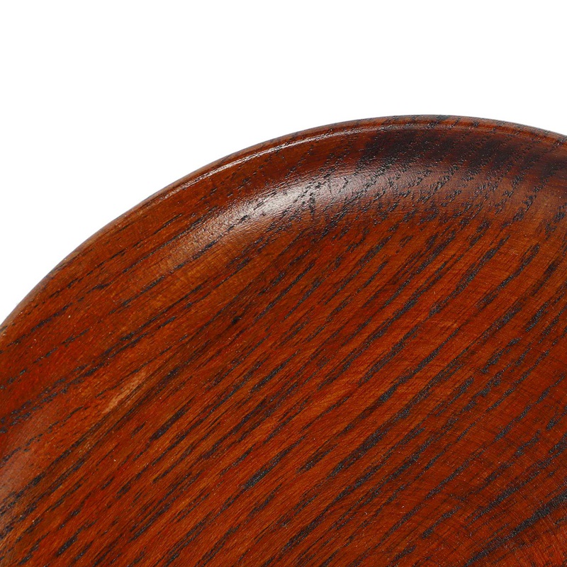 Đĩa Gỗ Trơn Mượt Hình Tròn Đựng Bánh Mì / Gia Vị Tiện Dụng Cho Nhà Bếp