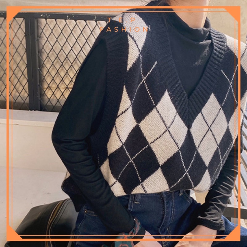 TEP VENUS Áo Gile Len Nữ Hoạ Tiết Cazo Nhiều Màu , Áo Len Hở Tay Cazo Tep Fashion TEP VENUS CAM KẾT: - Hàng có sẵn, giao