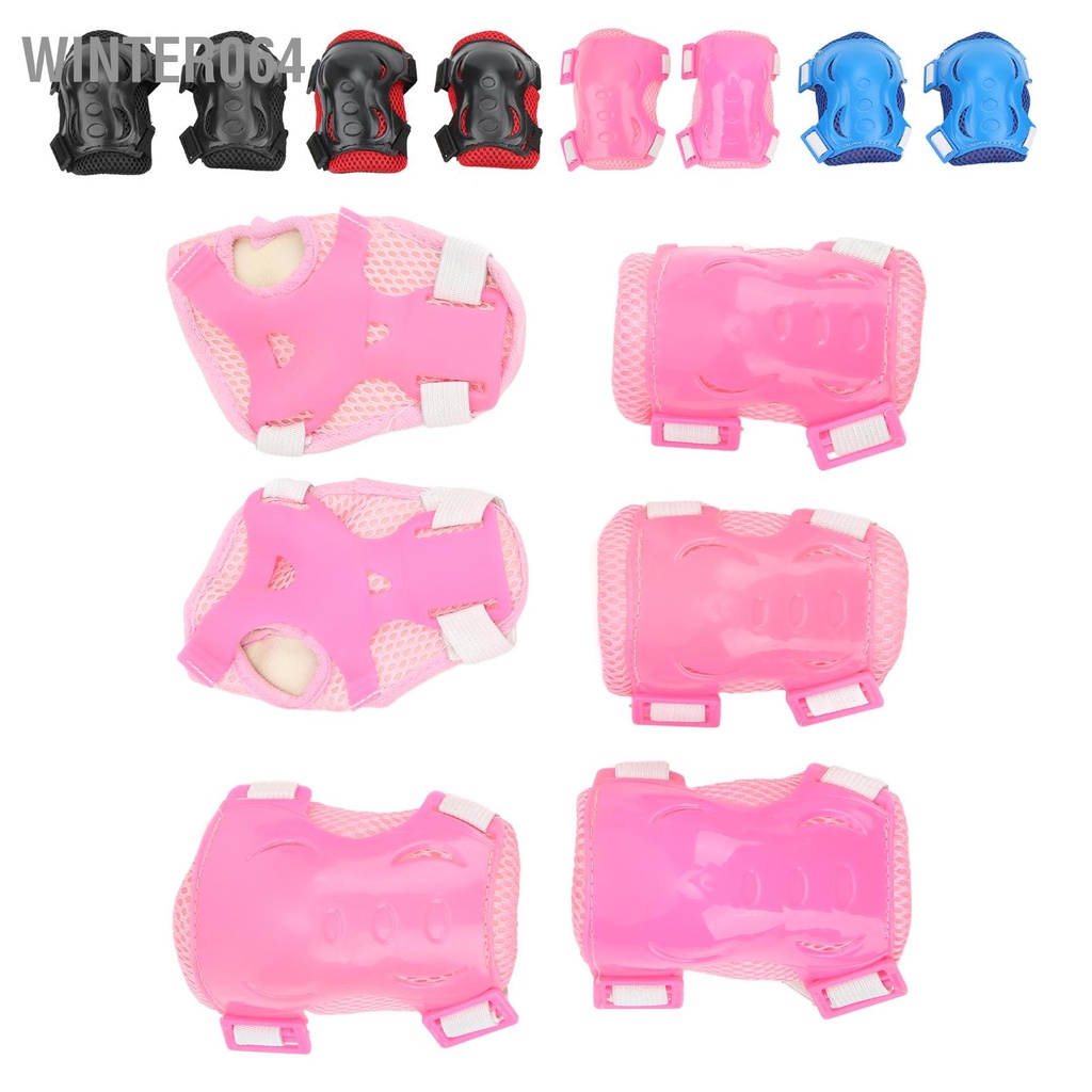Set 6 Phụ Kiện Bảo Vệ Đầu Gối / Khuỷu Tay / Khuỷu Tay Dành Cho Bé 6 18 Tuổi