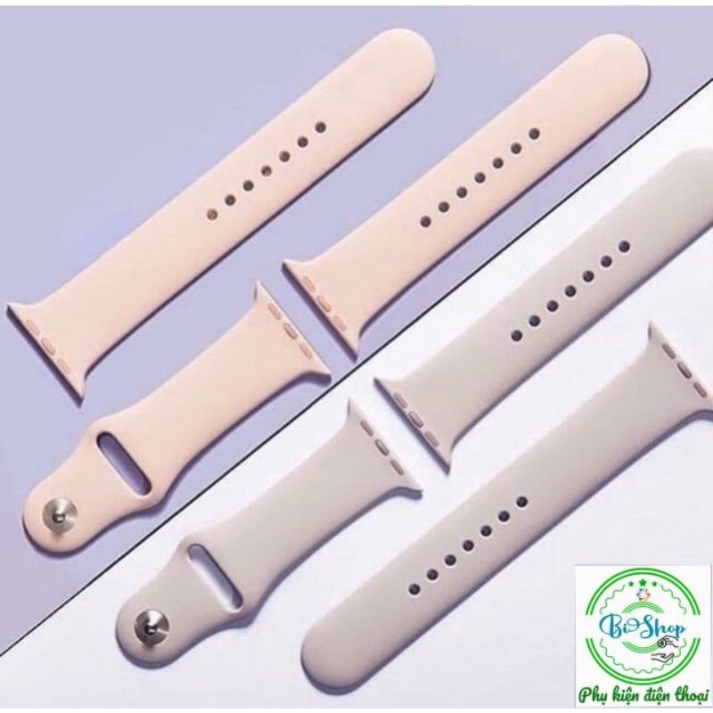 ⚡15 MÀU⏰ DÂY ĐỒNG HỒ CAO SU APPLE WATCH SPORT BANDS CAO CẤP FULL SIZE 1 2 3 4 5 6 SE 38mm 40mm 42mm 44mm