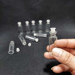 Set 6 LỌ THỦY TINH MINI NÚT NHỰA 1ml/2ml/3ml