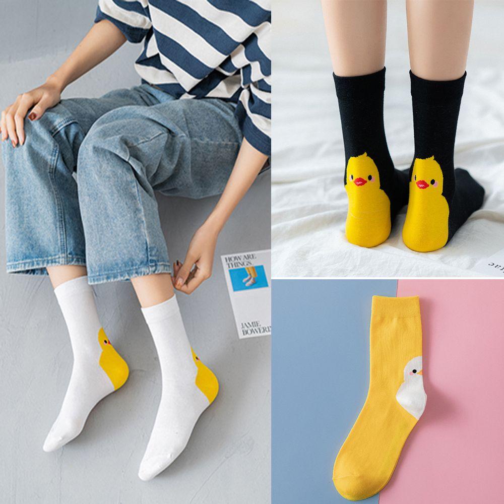 UPSTOPVN Hoạt Hình Vớ cotton In Hình Hoạt Họa Phong Cách harajuku Cho Nữ