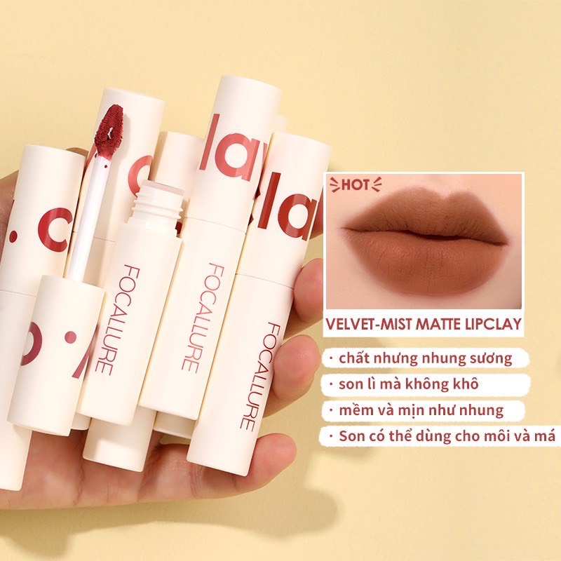 [FOCALLURE] Son kem lì Focallure True Matte Lip Clay mềm mịn như nhung (FA179)