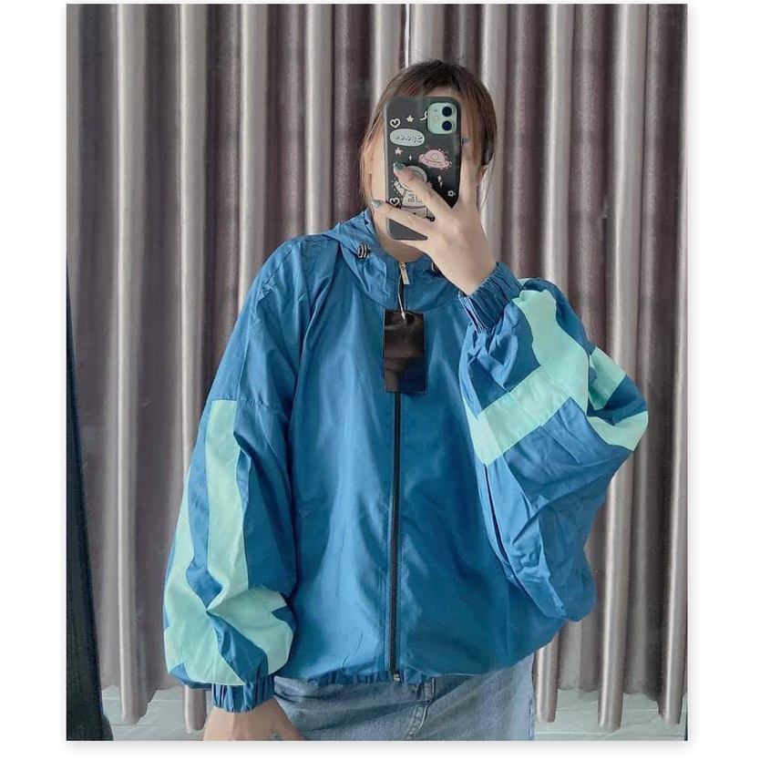 [ HÌNH THẬT 100% ] Áo Khoác UNISEX Nữ 2 Lớp Phối Sọc Tay Mẫu Mới HOT - NGỌC HÂN FASHION