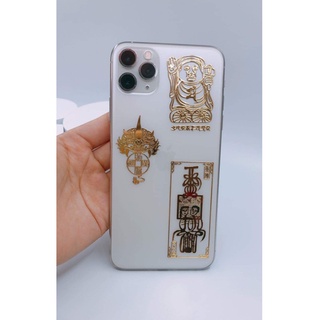 Combo 3 Miếng Dán Linh Phù ⚡️FREESHIP⚡️ Tài Lộc Tình Duyên Hoà Hợp Dán Điện Thoại Máy Tính Bảng TV TTCB HHHH