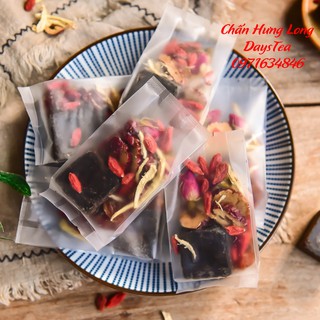 Set trà Gừng Đường đen - Đông y chấn hưng long