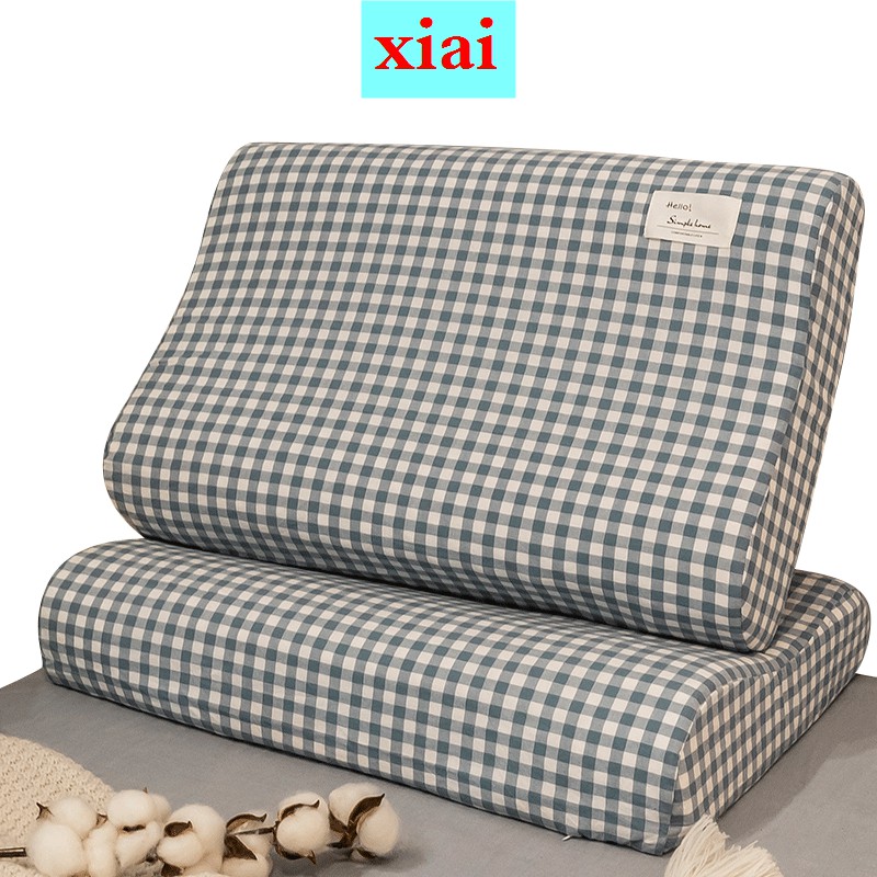 Cặp Vỏ Gối Bằng Cotton Latex Kích Thước 60x40 50x30 Có Thể Giặt Được