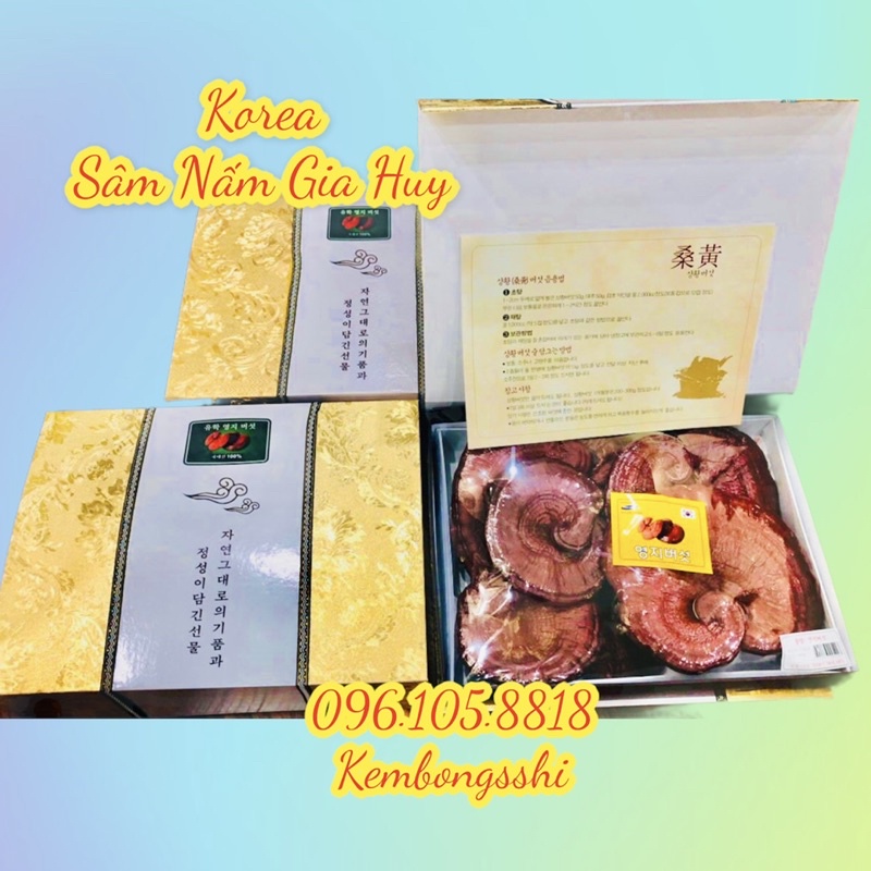[HÀNG MỚI VỀ] Nấm Linh Chi Đỏ 6 HÀN QUỐC - HỘP QUÀ BIẾU SANG TRỌNG