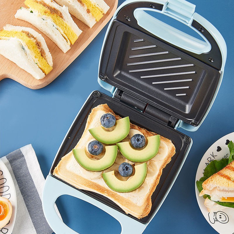Máy làm bánh mì sandwich đa chức năng thức ăn sáng nướng nhỏ ép
