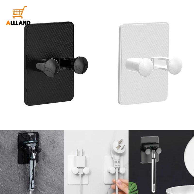 Giá Đỡ Dao Cạo Râu Bằng Nhựa Gắn Tường Chống Mòn Không Thấm Nước Có Thể Điều Chỉnh Cho Phòng Tắm
