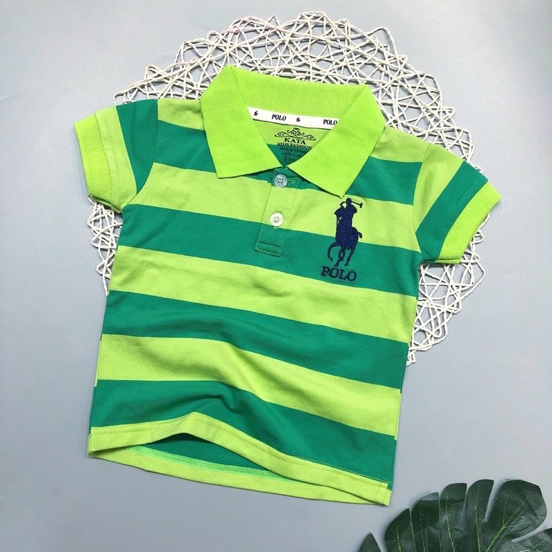 Áo thun có cổ cho bé trai
