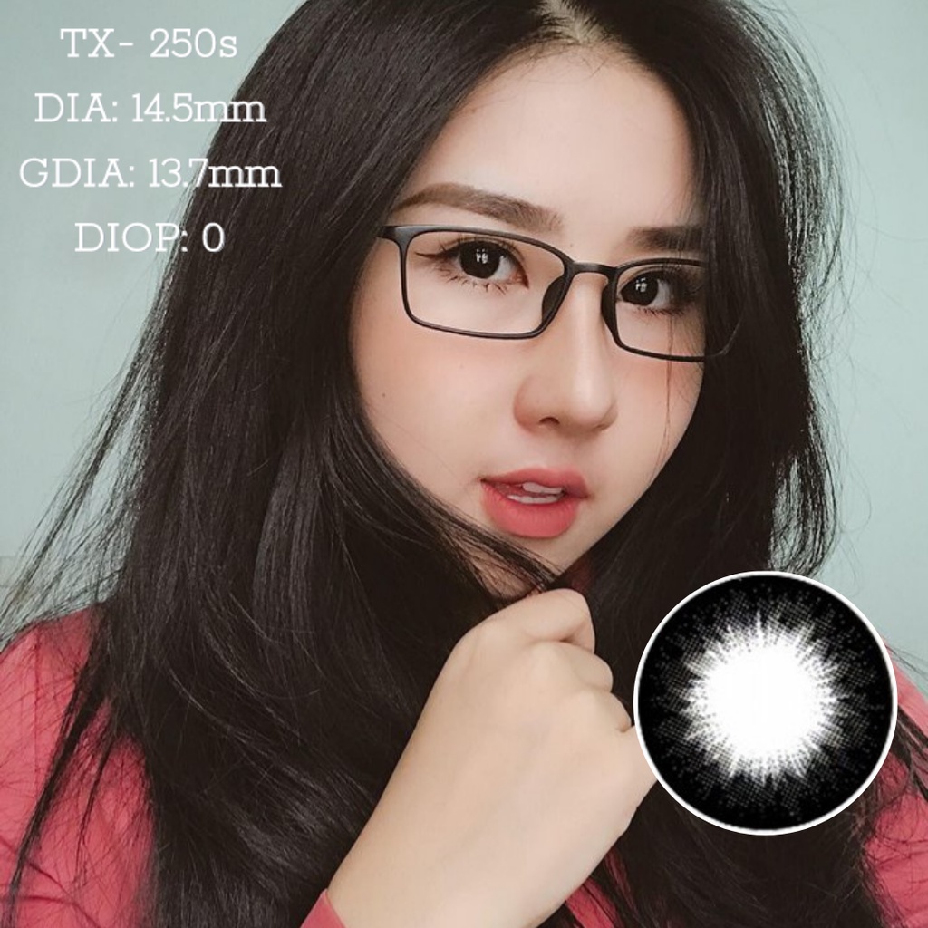 (99k/1 đôi lens) trong Bộ 3 mẫu lens Đen Hoàng Gia Tinteye Lens