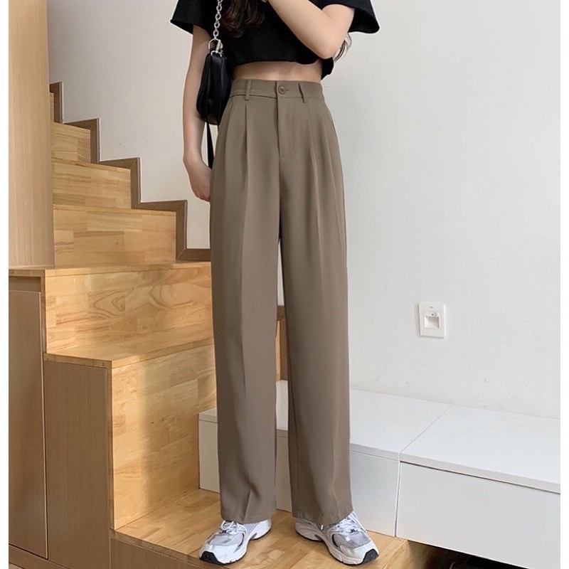 Culottes Pants ( Quần ống suông cạp cao) Dài 100cm | BigBuy360 - bigbuy360.vn