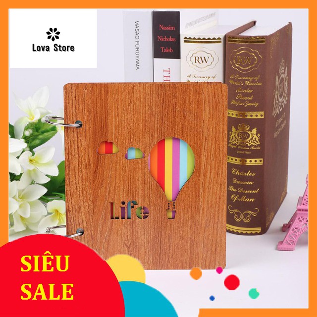 Album Bìa Gỗ 3D ❣️ GIÁ SALE SỐC ❣️ Kích Thước 6x9 cm (Đựng 100 Ảnh) & 9x13 cm (50 Ảnh), Album Ảnh Giá Rẻ Lưu Giữ Kỉ Niệm