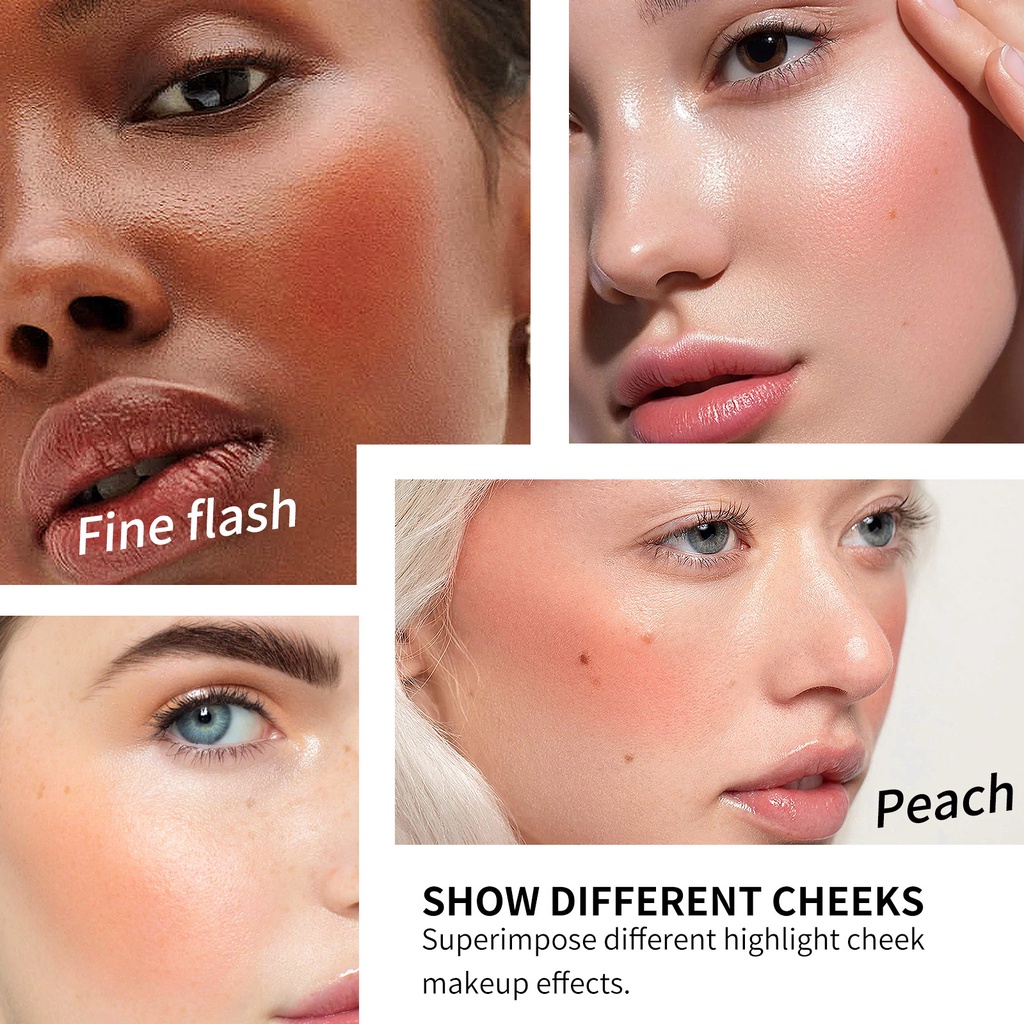 Phấn Má Hồng Dạng Lỏng Với Đầu Cọ Lông Mềm Mại Thân Thiện Với Da Màu Sắc Nhẹ Nhàng