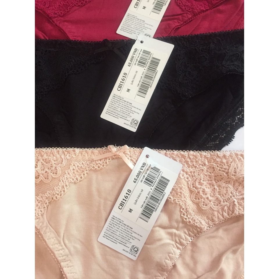 CBI1610 Quần lót nữ chất liệu bamboo sợi tre, chính hãng Việt Nam, thấm hút tốt