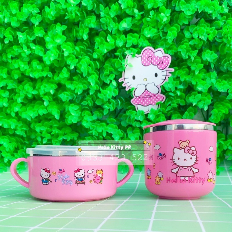 Chén ly inox 304 Hello Kitty Doremon Doraemon