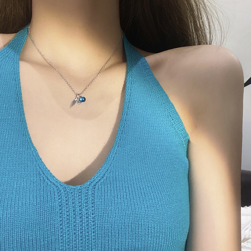 Vòng cổ YeYi B448 mặt đuôi cá đính đá phong cách Hàn Quốc