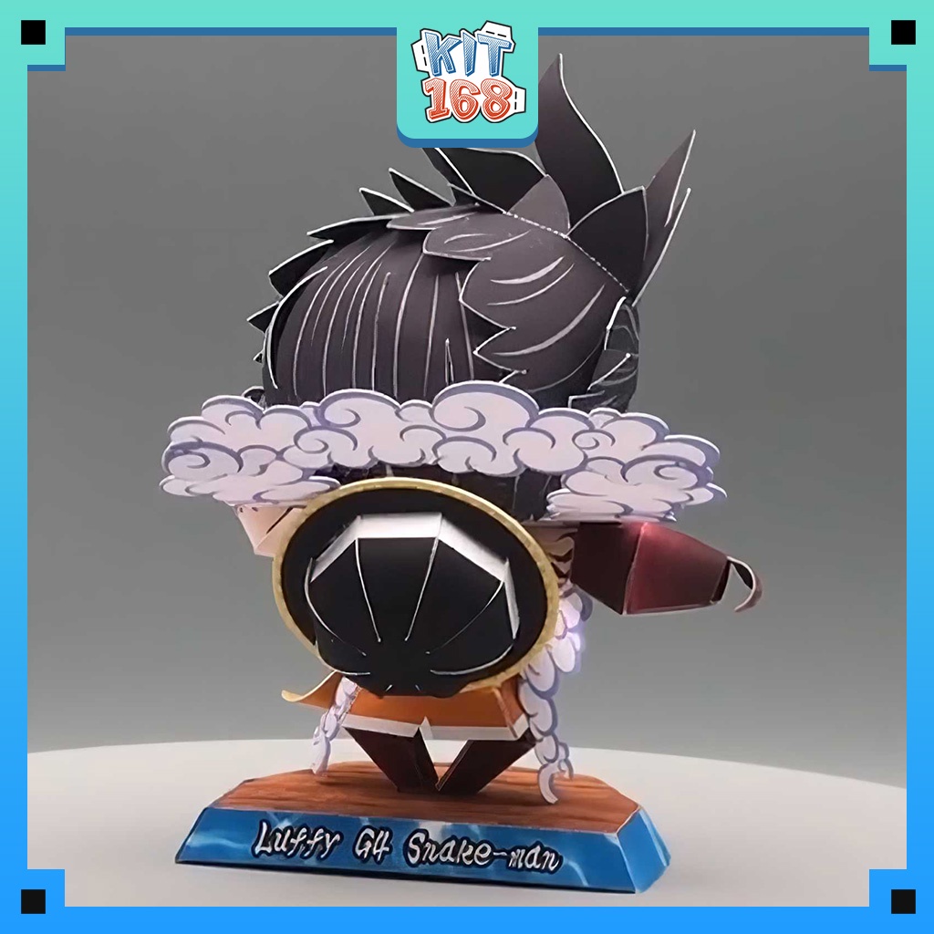 Mô hình giấy Anime Chibi Luffy  ver 11 - One Piece + kit hộp trang trí
