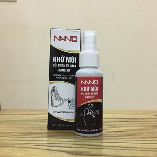 Chai xịt khử mùi giày Nano