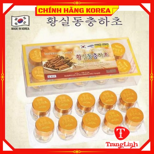 Viên đông trùng hạ thảo Bio thượng hạng, hộp 10 viên - Viên hoàn đông trùng hàn quốc - tranglinhkorea