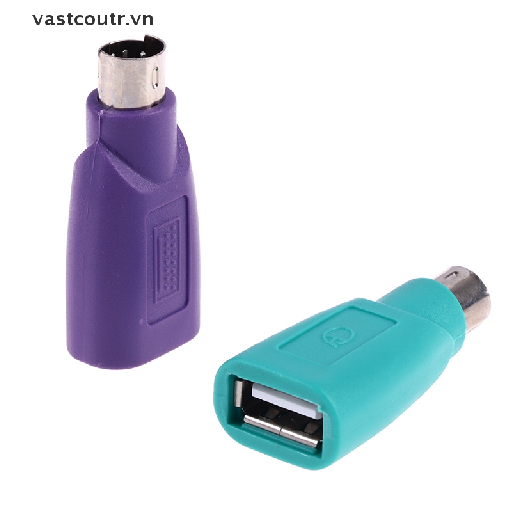 1 Cặp Đầu Nối Chuyển Đổi Chuột Và Bàn Phím PS2 Sang PS / 2 Cổng usb