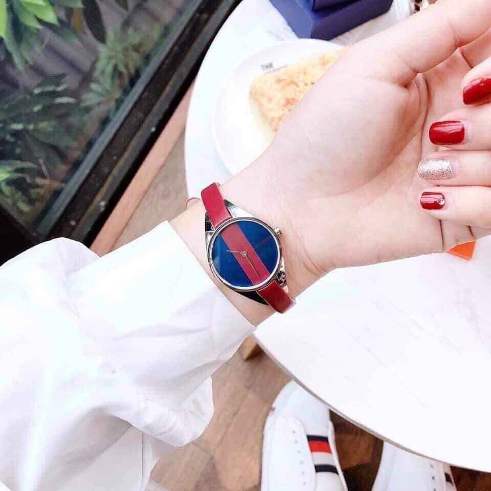 Đồng Hồ Nữ Calvin Klein K8P231UN Size 29mm dây da đỏ Burgundy