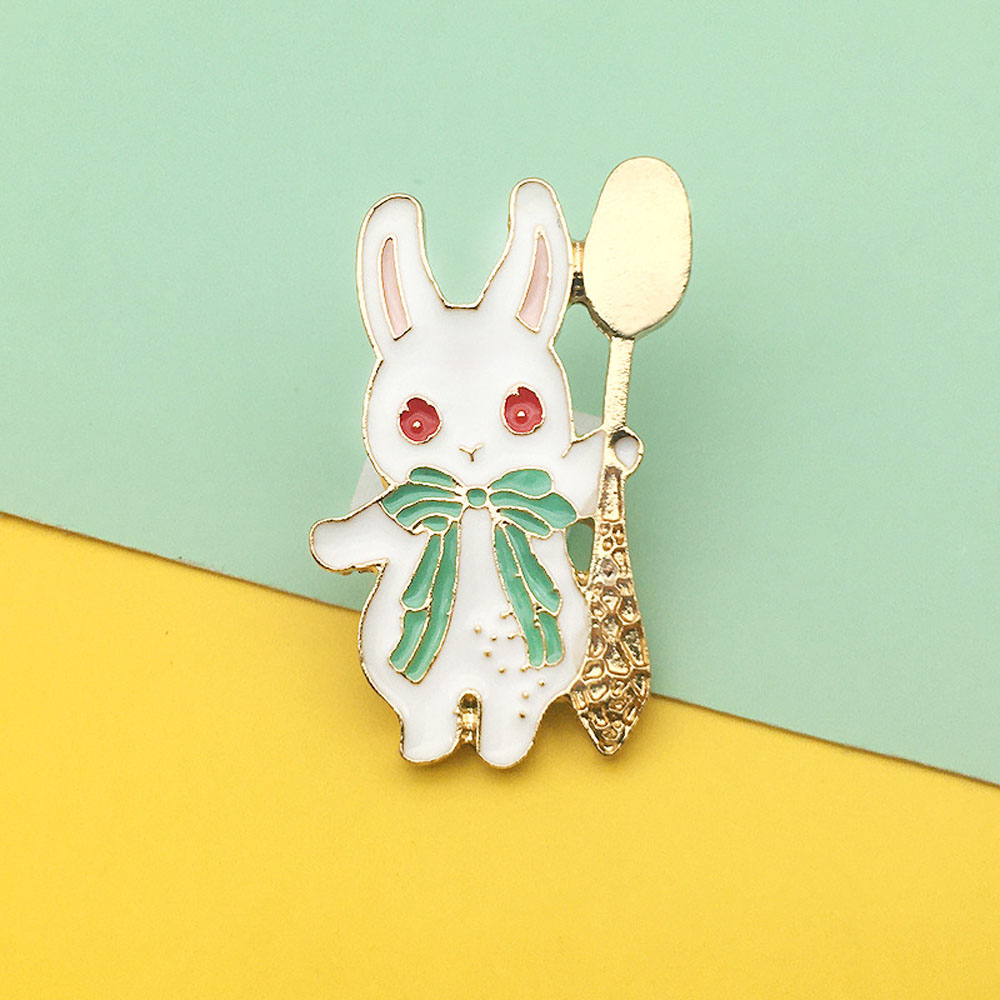 Ghim Cài Áo Hình Thỏ / Gấu / Đáng Yêu