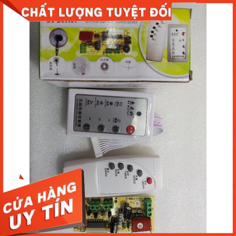 bộ điều khiển quạt từ xa có phím bấm và hiển thị