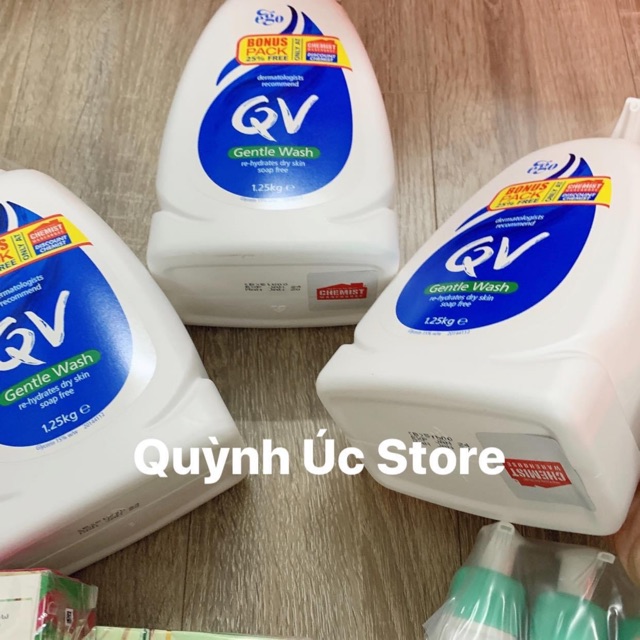 Sữa tắm QV gentle wash Úc 1kg/ 1.25kg