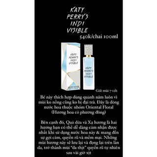 Nước hoa Katy Perry Indi Visible 100ml full size