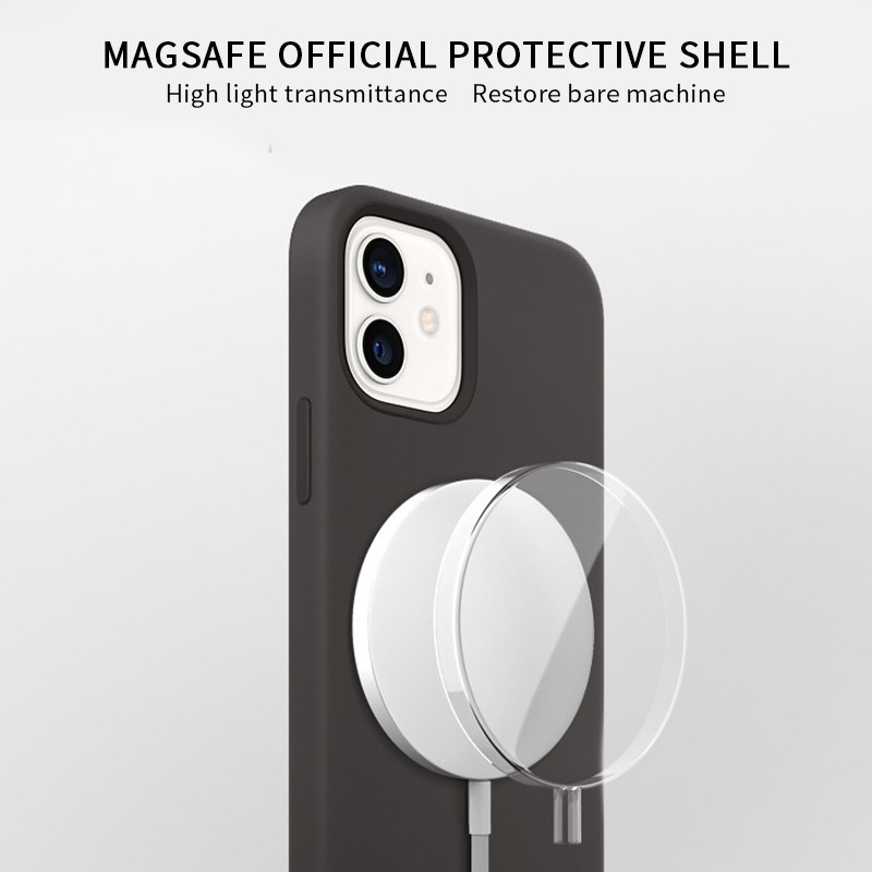 Ốp bảo vệ có nam châm chống rơi cho sạc không dây Magsafe iPhone 12
