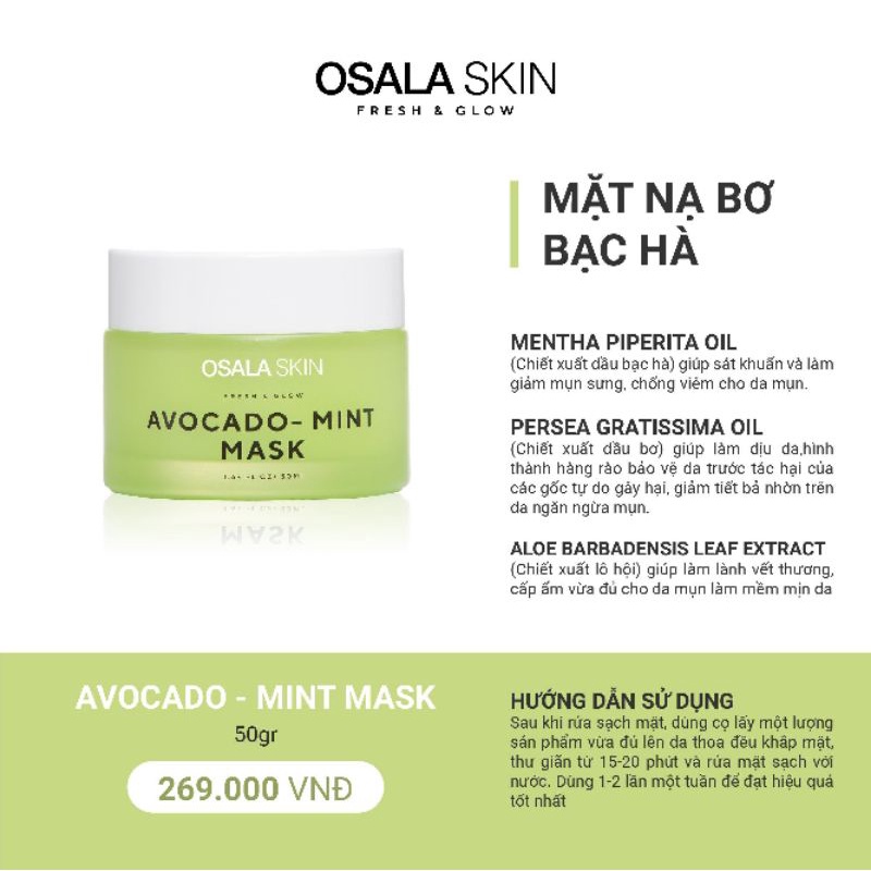 Mặt Nạ Osala Skin Tặng Cọ Cao Cấp