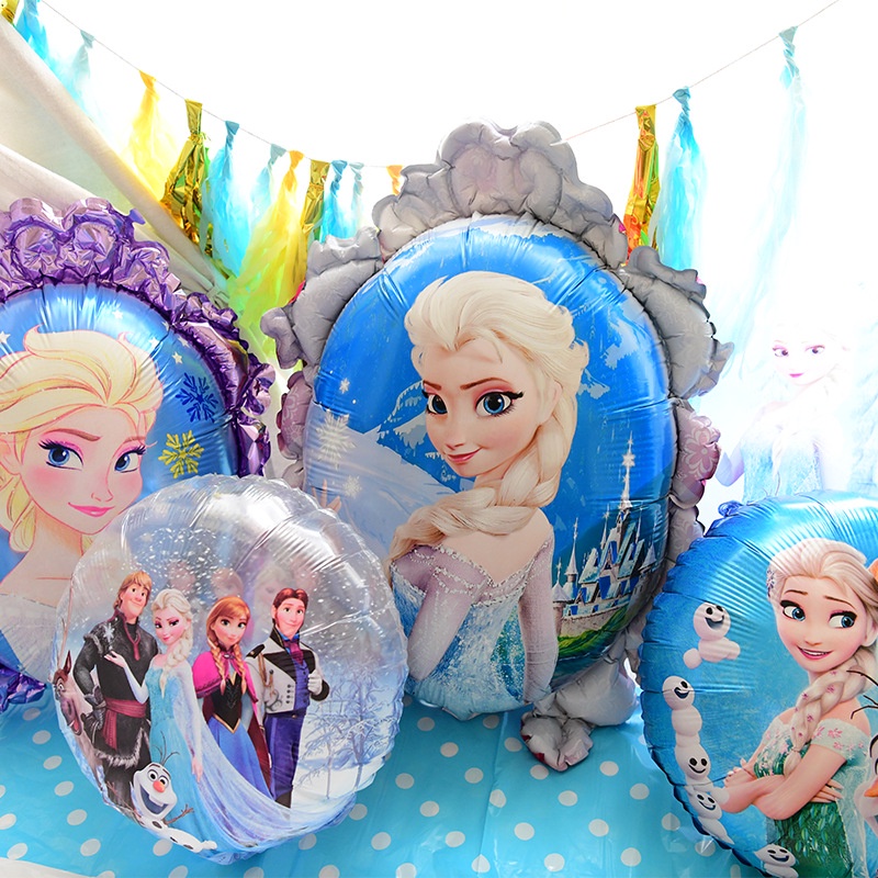 18 inch mới Frozen Elsa Princess bong bóng lá nhôm bóng bay trang trí tiệc sinh nhật cho trẻ em
