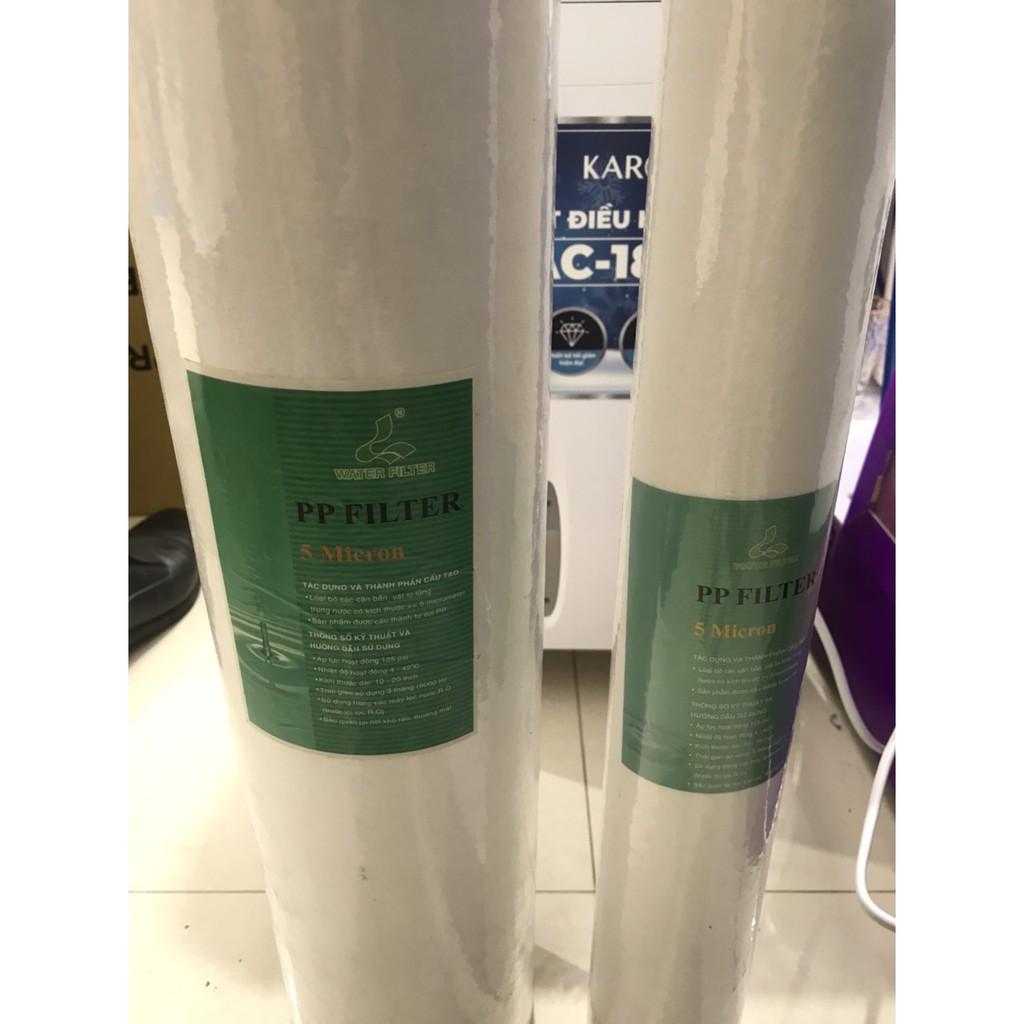 Lõi lọc PP 20 inch béo - Dài 51cm phi 11cm