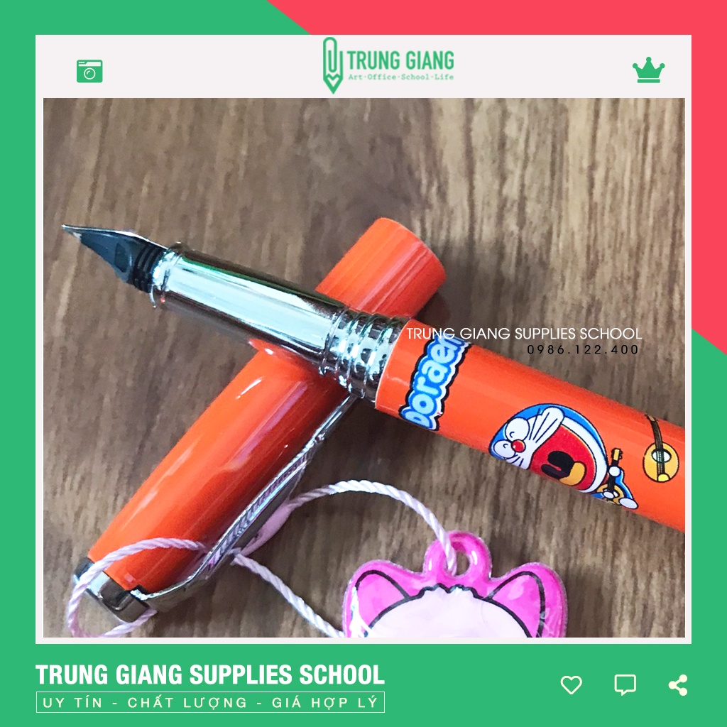Bút Máy Học Sinh - Bút Luyện Chữ Đẹp Hình Doraemon Đẹp Mắt