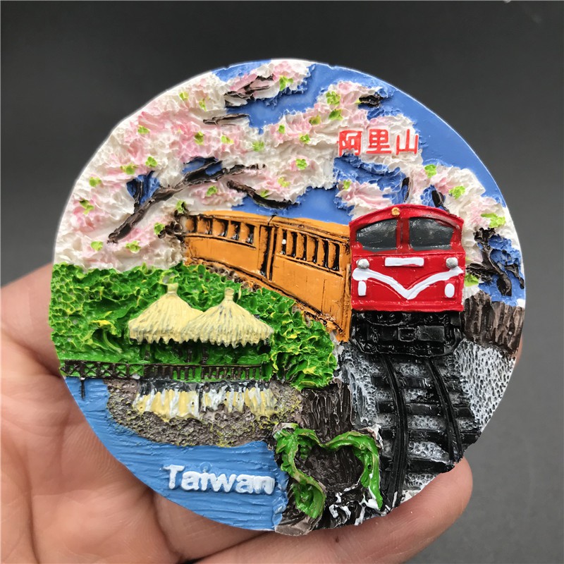 Đài Loan Tangpei Nam Châm Dán Tủ Lạnh Hình Phong Cảnh taroko huallen tourist Quyến Rũ
