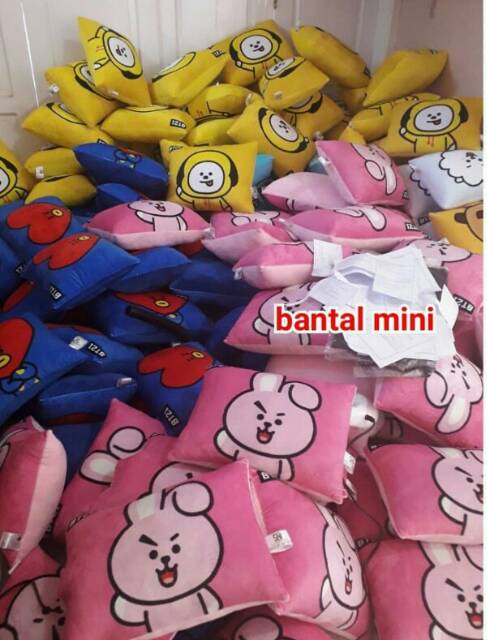 Gối Ôm Hình Nhân Vật Bt21 Mang Cooky Tata Chimmy Dễ Thương