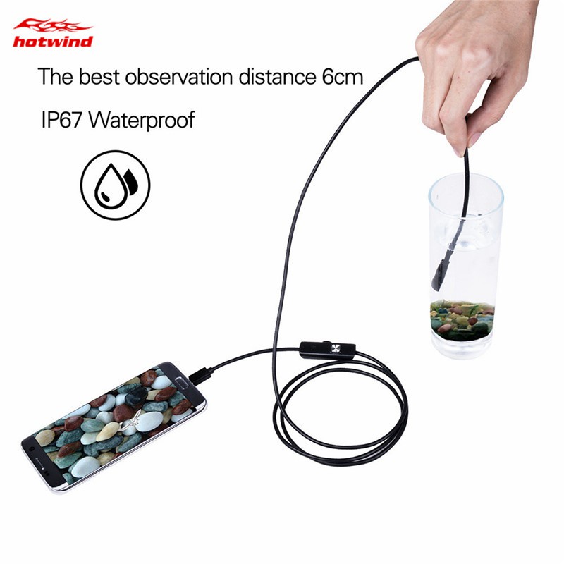 Bộ dây camera dùng để soi không thấm nước 5,5mm 30W có 6 đèn LED 1/1.5/2 3.5/5M | BigBuy360 - bigbuy360.vn