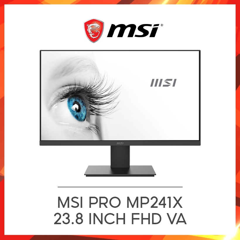[Mã ELHAMS5 giảm 6% đơn 300K] Màn hình máy tính MSI PRO MP241X 23.8 inch FHD VA
