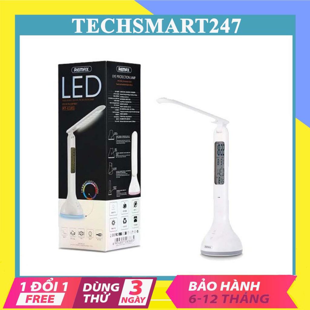 Đèn led chống cận Remax RT-E185 đa năng tích hợp chuông báo thức, theo dõi nhiệt độ và thời gian