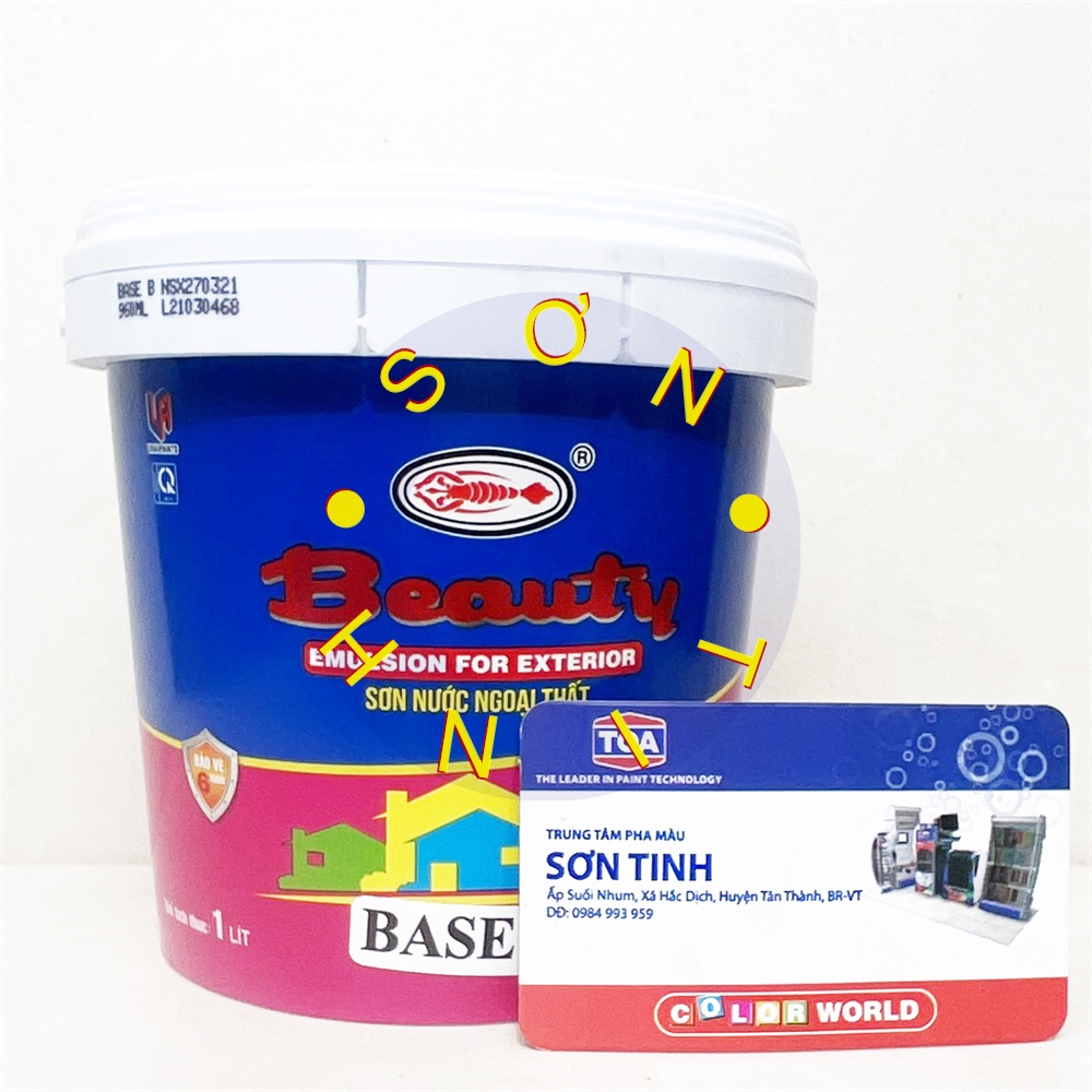Sơn nước BEAUTY Ngoại thất Ngoài trời màu hồng phấn , đậm, nhạt, cánh sen 1 Lít của URAI PAINTS