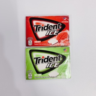KẸO GUM/ CAO SU TRIDENT ICE HƯƠNG ICY LIME/ CHERRY 11,2G